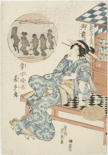 Keisai Eisen. 'Woman of the Times' (early 19th century). Image credit: Tyne & Wear Archives & Museums.