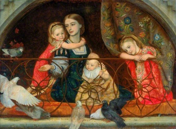 Arthur Hughes. 'Mrs Leathart and Her Three Children' (1863-1865). Image credit: Laing Art Gallery.